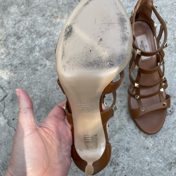 Valentino Rockstud Caged Gladiator Stiletto Sandals, size 38.5 - Picture 9 of 11